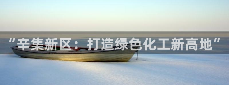 球盟会手机网页版：“辛集新区：打造绿色化工新高地”