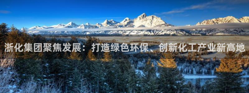 球盟会官方下载：浙化集团聚焦发展：打造绿色环保、创新化工产业