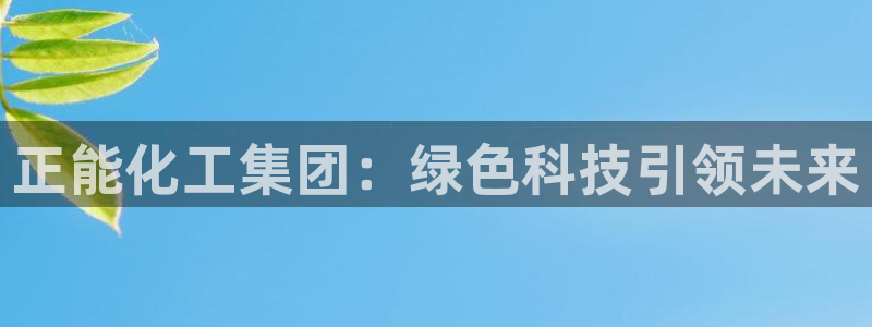 球盟会官方网站：正能化工集团：绿色科技引领未来